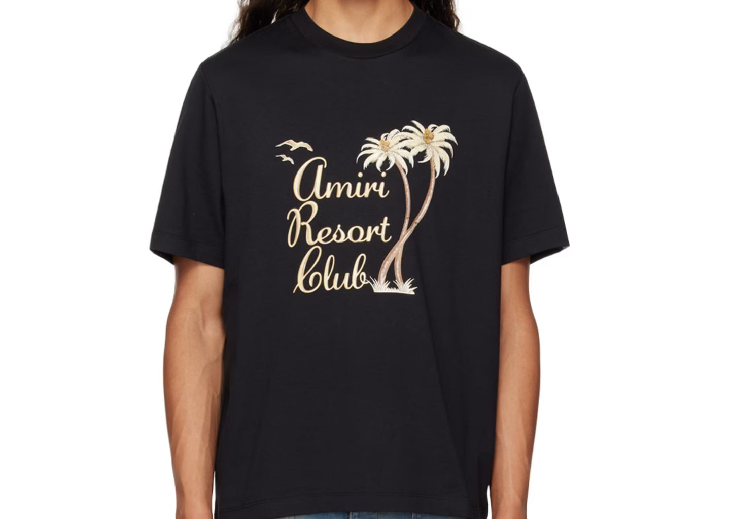 Amiri Twisted Palms Tee (Black)