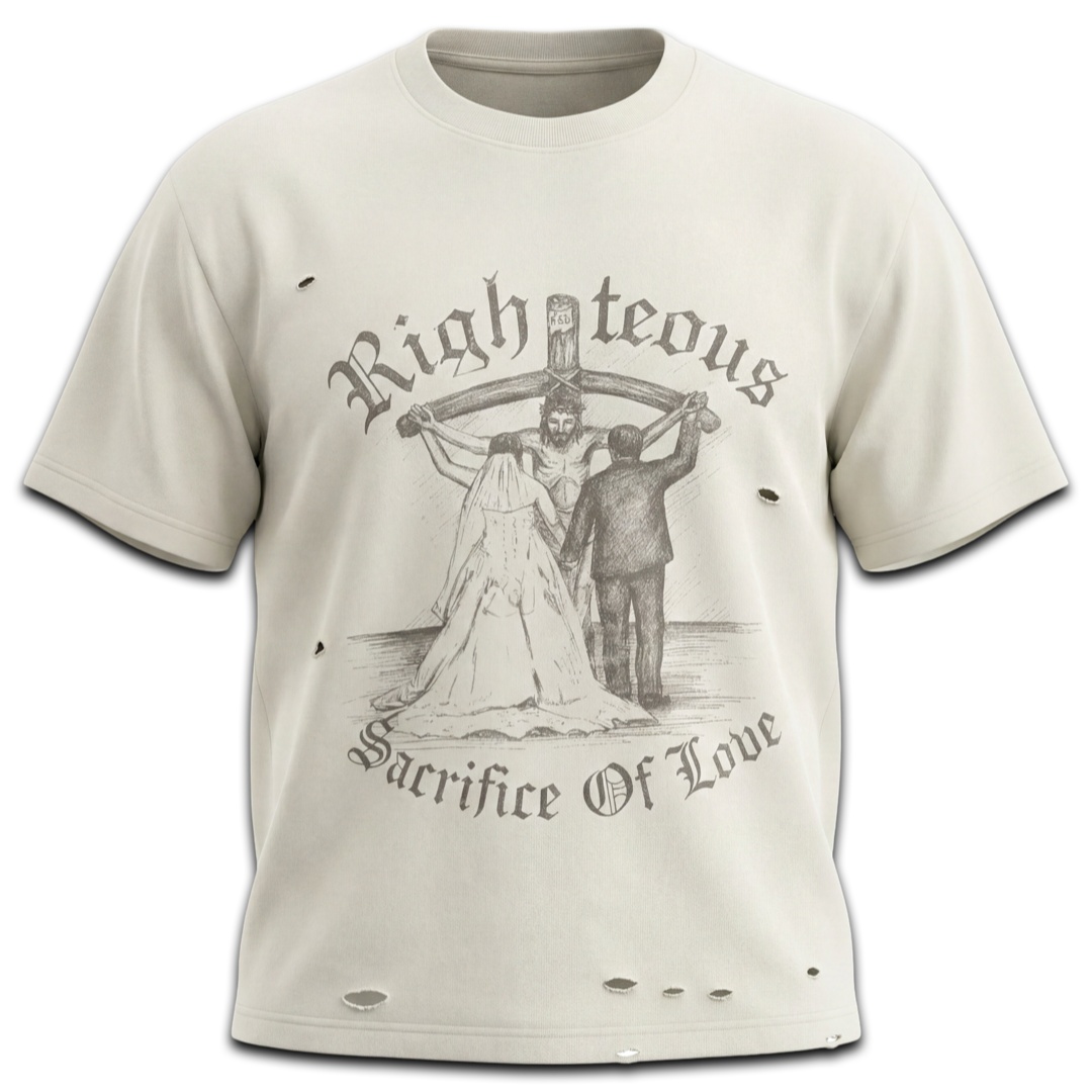 Righteous “Sacrifice Of Love Tee” (Off White)