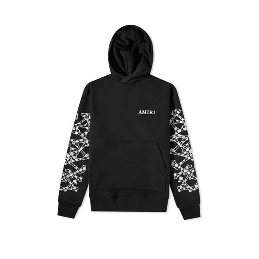 Amiri Checkered Bones Hoodie (Black)