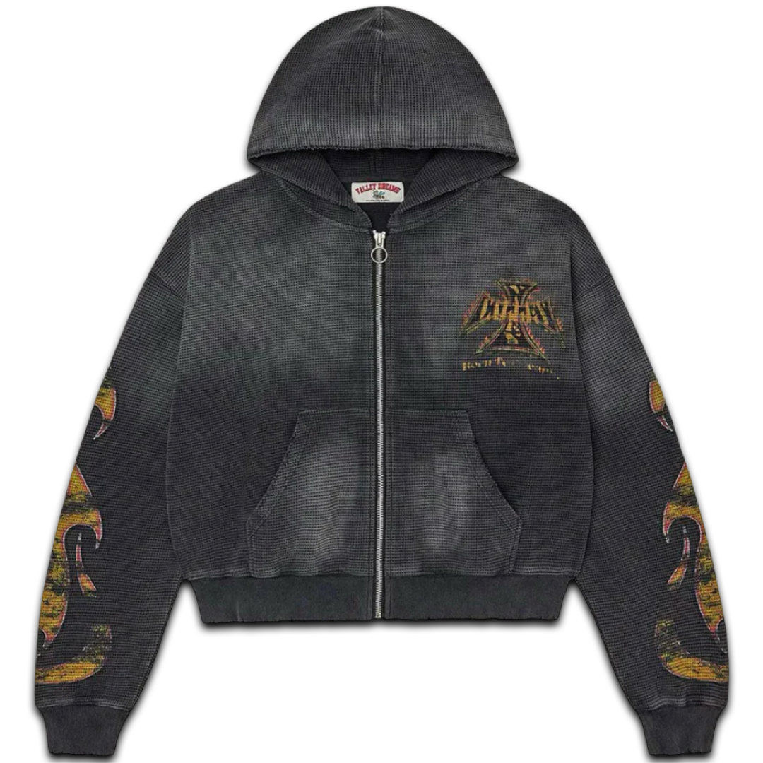 Vale Forever Reborn Thermal Zip Hoodie (Black)