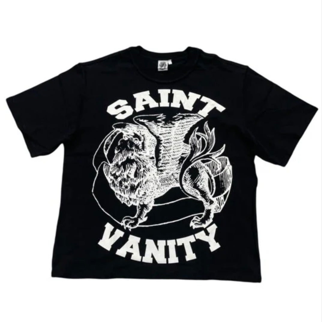 Saint Vanity Black & White Logo Tee