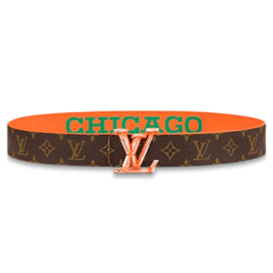 Louis Vuitton Pyramide Cities Exclusive Chicago Reversible Belt