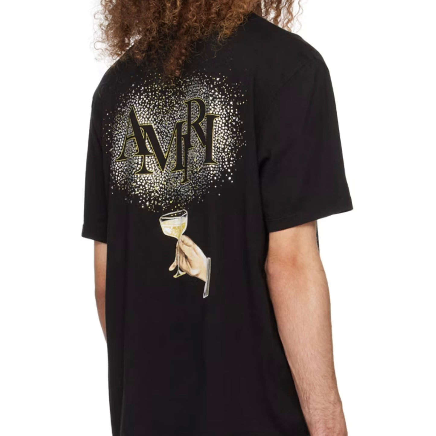 Amiri 'Champagne' Tee (Black)