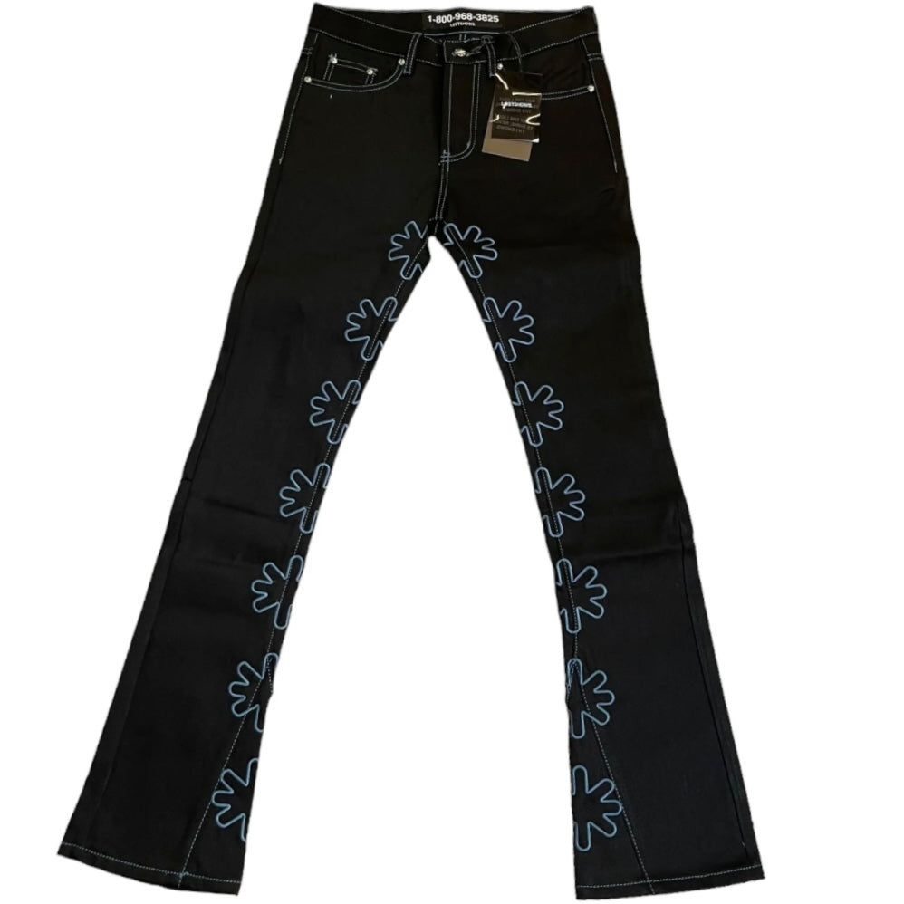 LOSTSHDWS DENIM PANTS (Black/Royal)