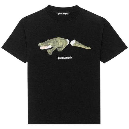 Palm Angels Crocodile Print T-shirt "Black"