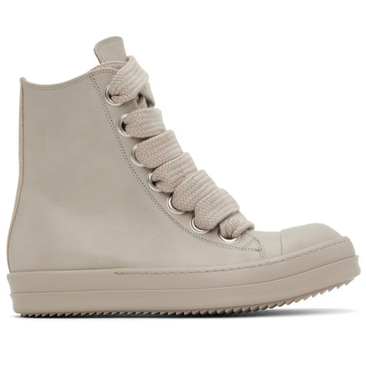 RICK OWENS Off-White Jumbo Laced Sneakers " Pearl"