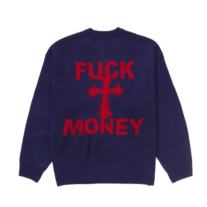 Supreme Fuck Money Sweater (Navy)