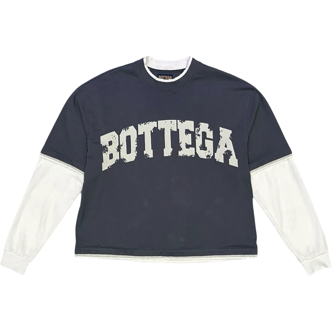 Bottega Desires ‘War' Long-sleeve (Navy/White)