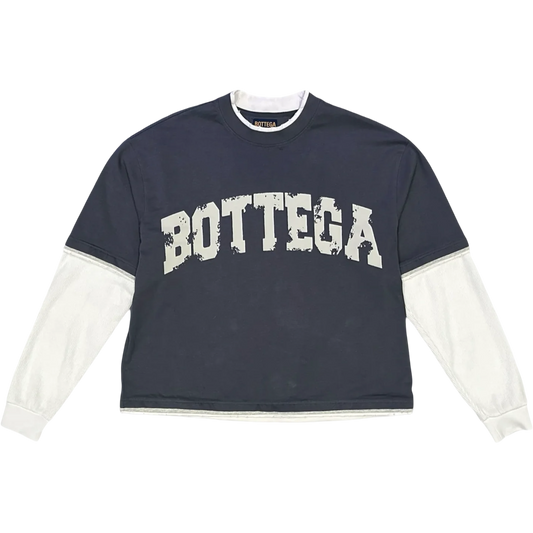 Bottega Desires ‘War' Long-sleeve (Navy/White)
