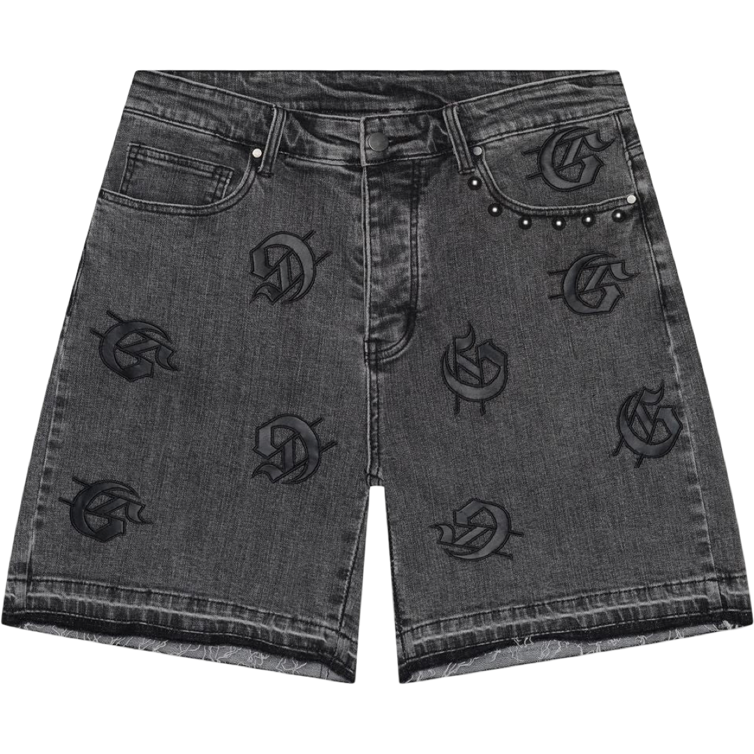 GodSpeed Infinity Denim Shorts (Faded Black)
