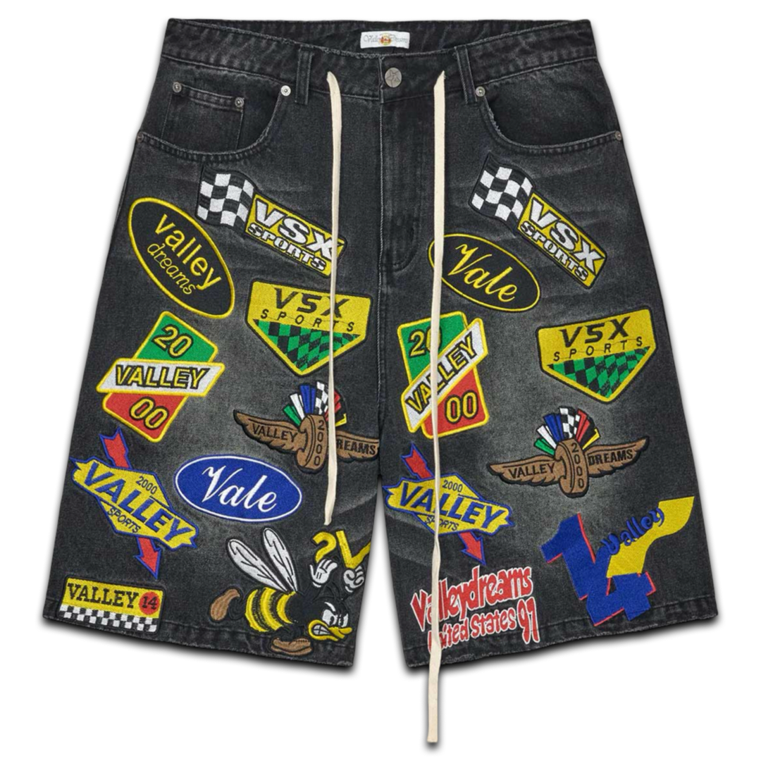 Vale Forever Passport Jorts (Black)