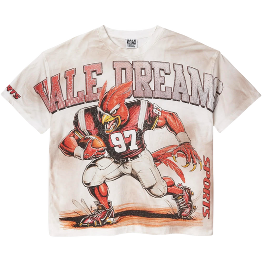 Vale Falcon Football Bling Tee (Dirty White)