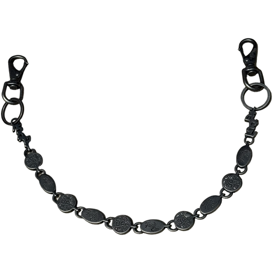 Fuck Em Pocket Chain (Dark Silver)