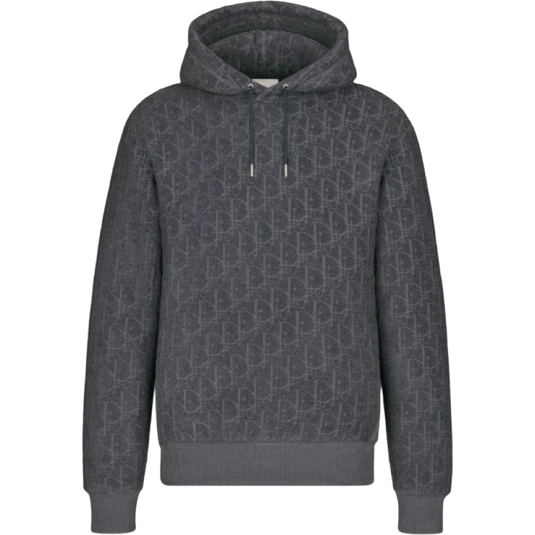 Dior Jacquard Oblique Hoodie (Grey)