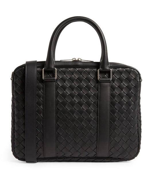 Bottega Briefcase Bag (Black)