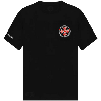 Chrome Hearts Red Cross Pocket Tee (Black)