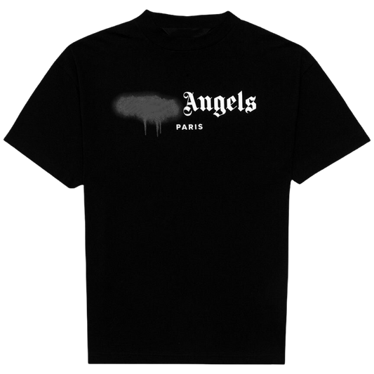 Palm Angels Paris Spray Paint Tee (Black)