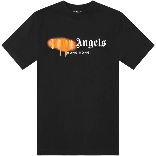 Palm Angels Hong Kong Spray Paint Tee (Black)