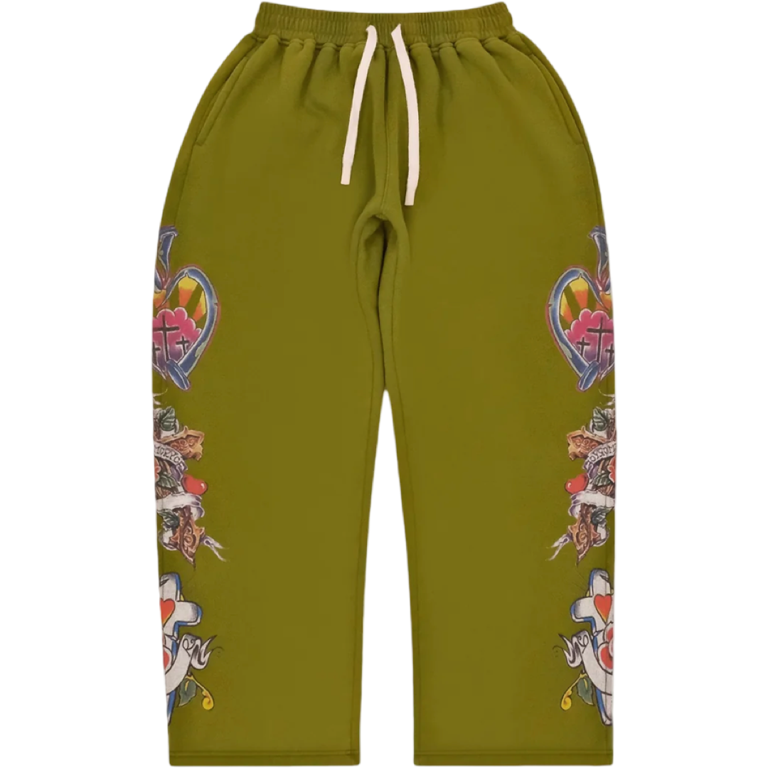 Righteous "Risen King" Sweatpants (Green)
