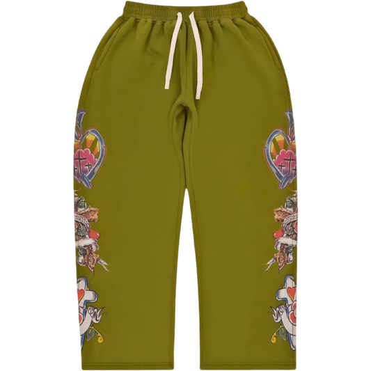 Righteous "Risen King" Sweatpants (Green)