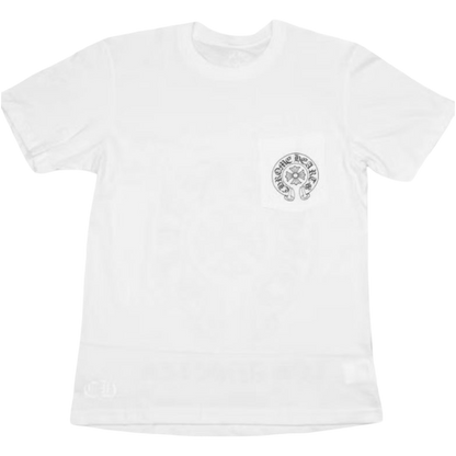 Chrome Hearts Scroll Pocket Tee (White/Black)