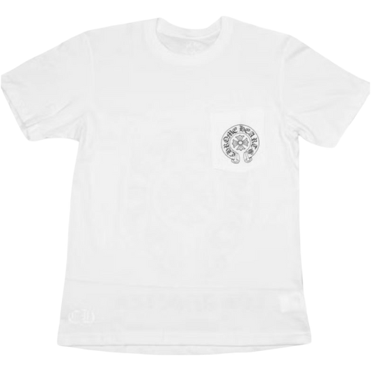 Chrome Hearts Scroll Pocket Tee (White/Black)