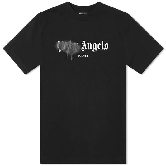 Palm Angels Paris Sprayed Logo T-shirt "Black"