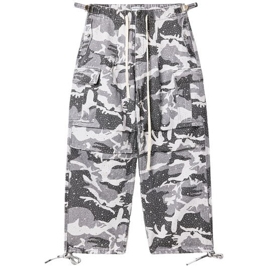 Vale Crystal Rain Cargo Pants (Snow Camo)