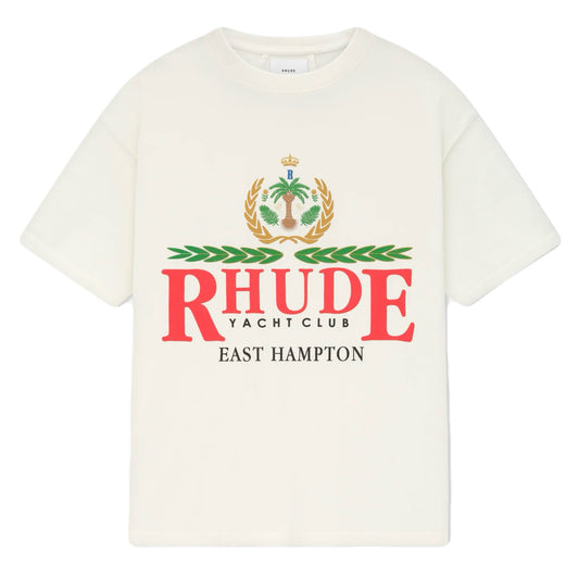 Rhude East Hampton Crest Tee (Off-White)