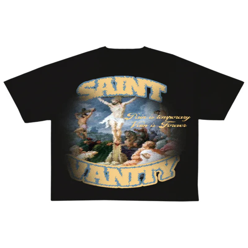 Saint Vanity Pain Is Temporary Tee (Black)