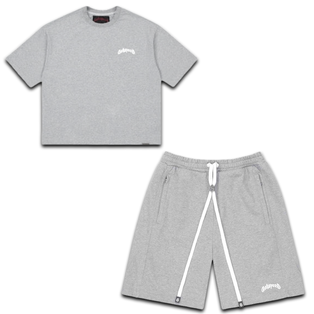 Godspeed Vital Terry Tee & Shorts Set (Light Grey)
