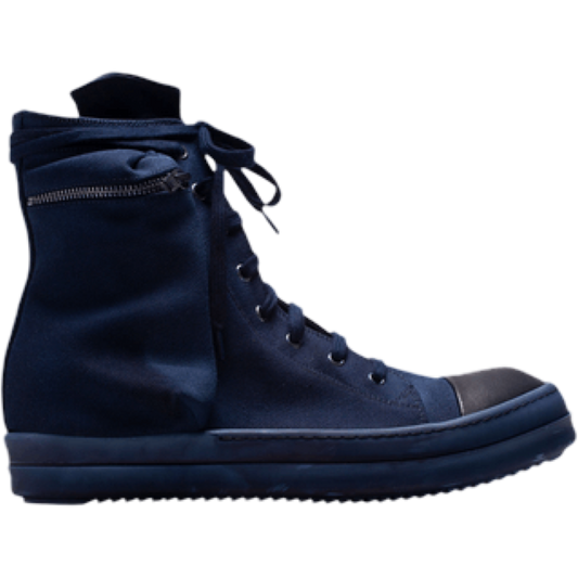 Rick Owen's DQD Cargo High Sneaker (Indigo/Indigo)