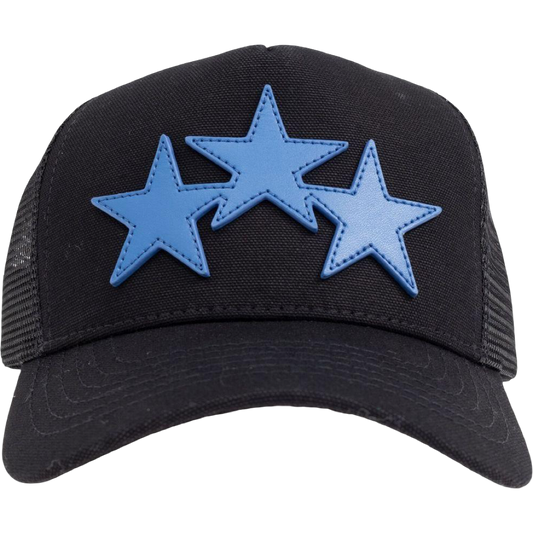 Amiri Trucker 'Stars' Hat (Black/Blue Stars)