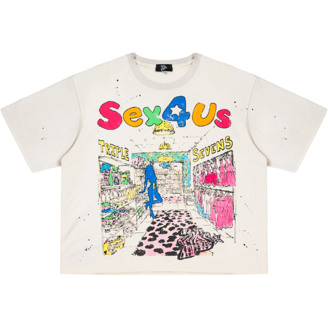 Triple Seven’s ‘Sex R Us’ Tee (Cream)
