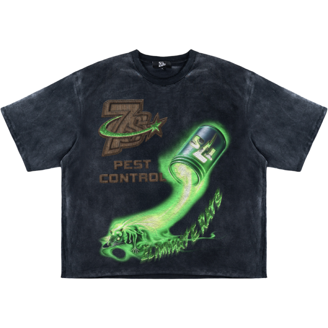 Triple Seven’s ‘Pest Control’ Tee (Black)