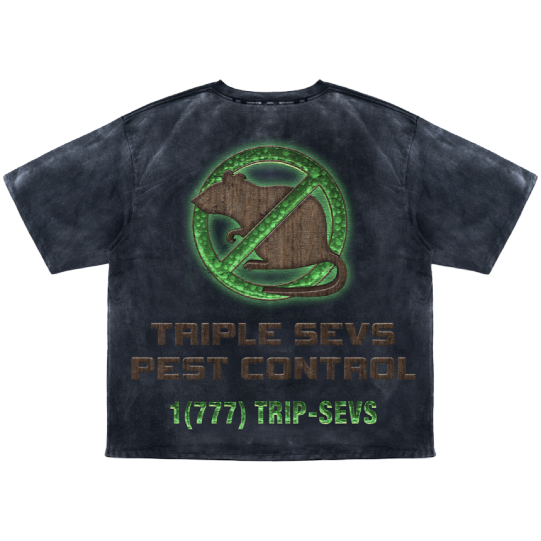 Triple Seven’s ‘Pest Control’ Tee (Black)