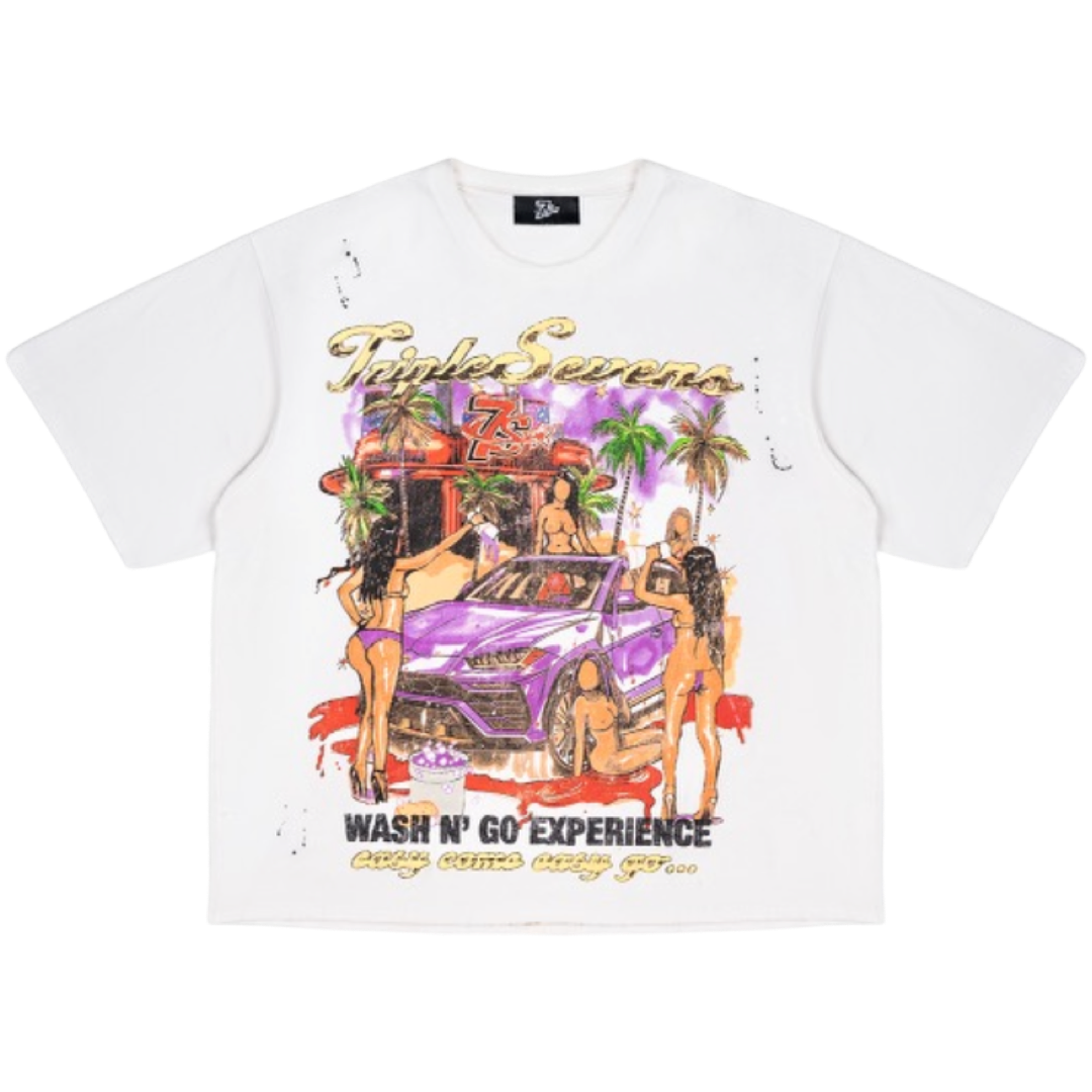 Triple Seven’s ‘Wash n Go’ Tee (Cream)