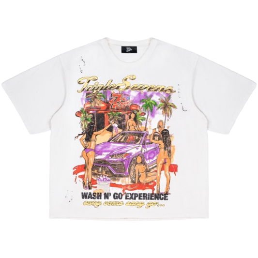 Triple Seven’s ‘Wash n Go’ Tee (Cream)