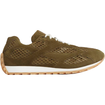 Bottega Veneta Orbit Sneaker (Olive/Mud-White)