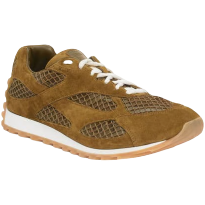 Bottega Veneta Orbit Sneaker (Olive/Mud-White)