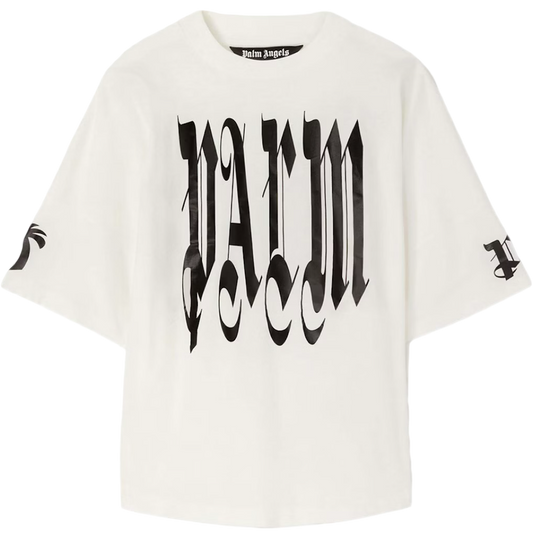 Palm Angels ‘Gothic Logo Over’ Tee (White)