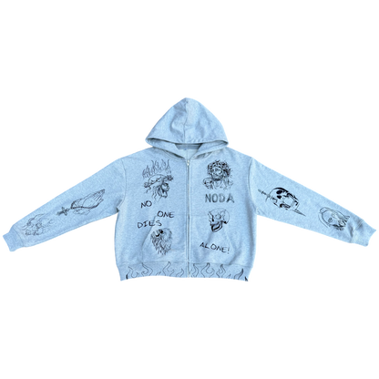 N.O.D.A  Grey Hoodie/Jogger Set