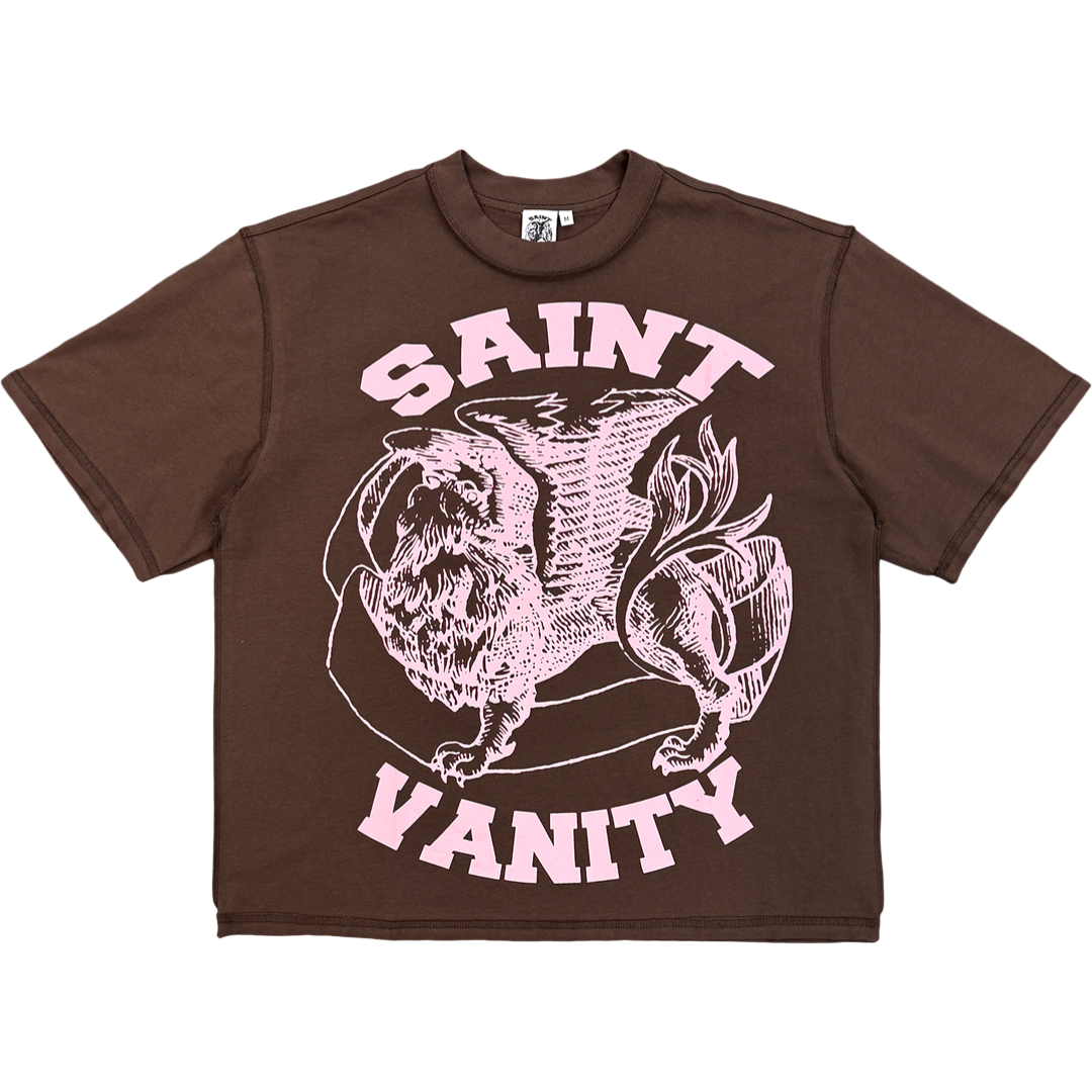 Saint Vanity Griffin Tee (Brown/Pink)