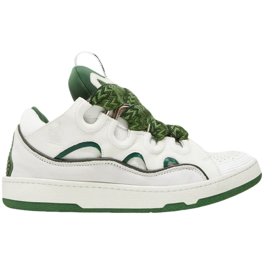 Lanvin Curb Sneakers (White/Green)