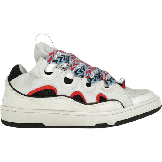 Lanvin Curb Sneakers (White/Black/Red/Blue)