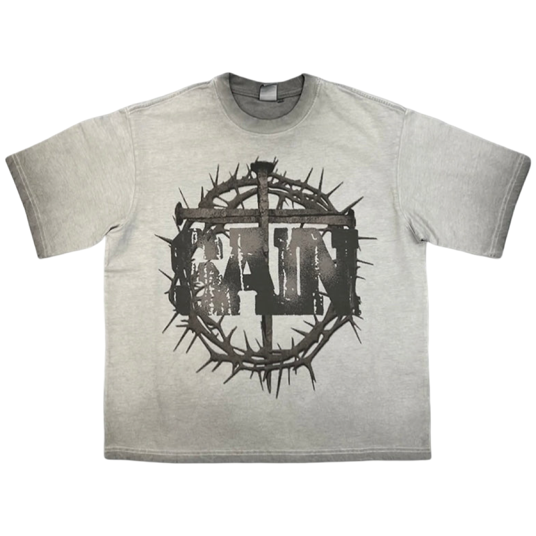 Saint Vanity Cross Tee (Light Grey)