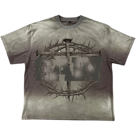 Saint Vanity Cross Tee (Dark Grey)