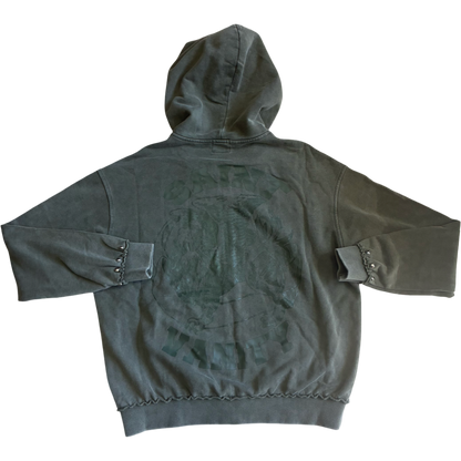 Saint Vanity Cotton Zip Up Hoodie (Green)