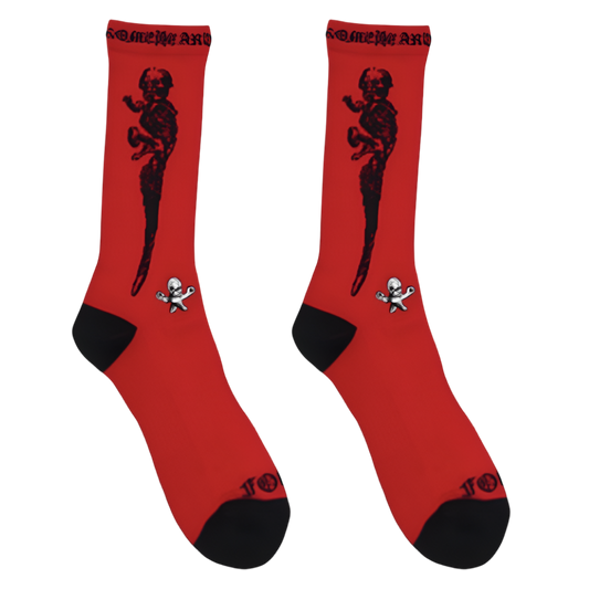 Chrome Hearts Socks FOTI "Red"