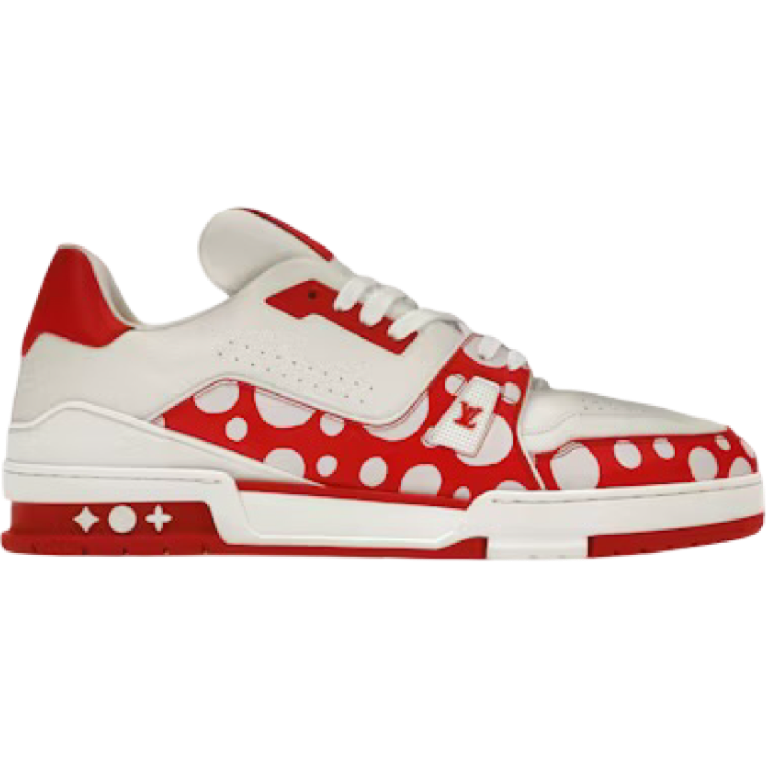 LV Polka Dot Trainer Red White LV 9.5 (US 11)